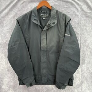 Footjoy Jacket Mens M Black Dryjoy Water Repellent Rain Golf
